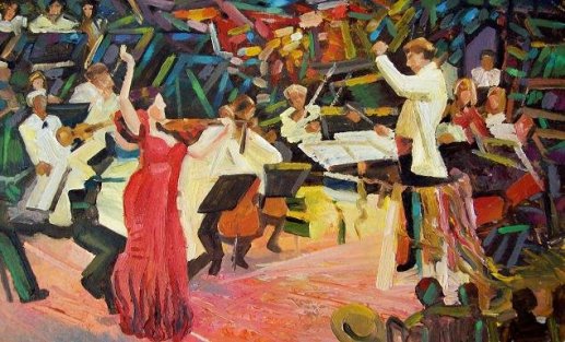 Violin Concerto Painting